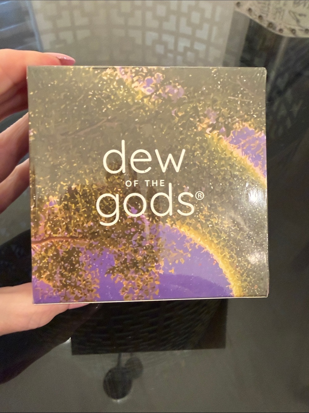 Dew of the Gods Moisturizing ceramide barrier Mask - Purple & Gold